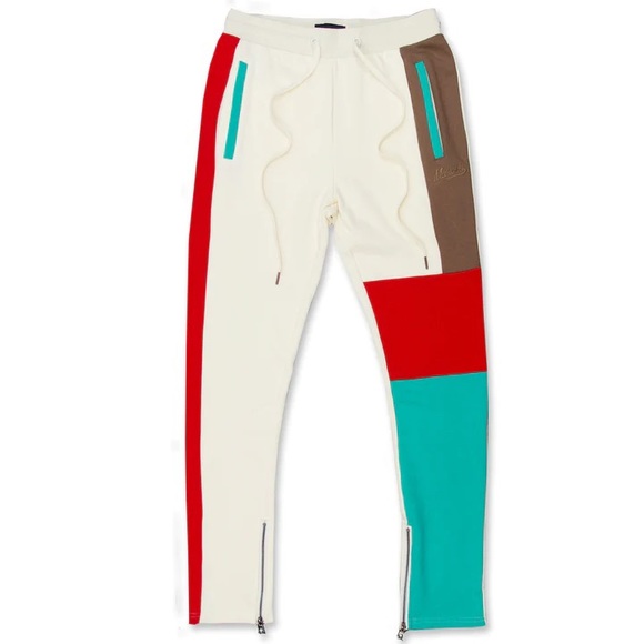 Makobi USA M6381 STAY FOCUS SWEATPANTS - NATURAL - Picture 1 of 2